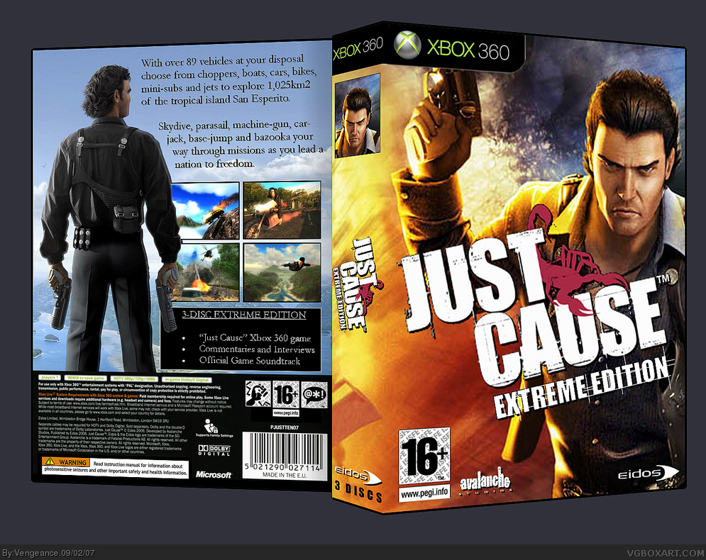 Just Cause: Extreme Edition box cover
