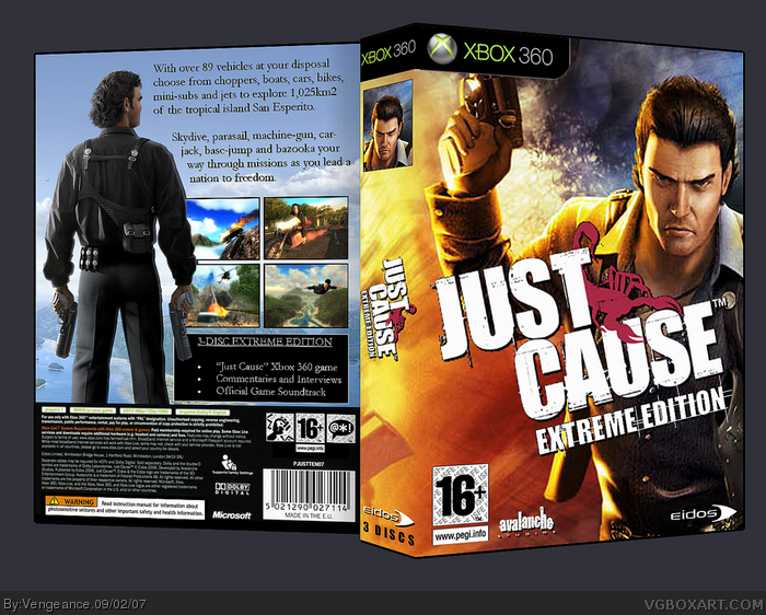 Just Cause: Extreme Edition box art cover