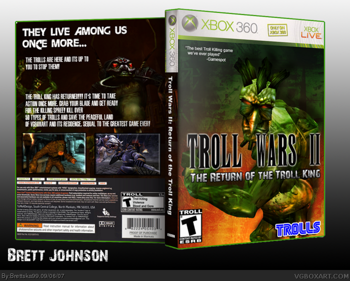 Troll Wars II: Return of the Troll King box art cover