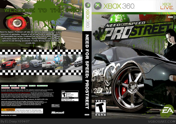 Need for Speed: ProStreet box art cover