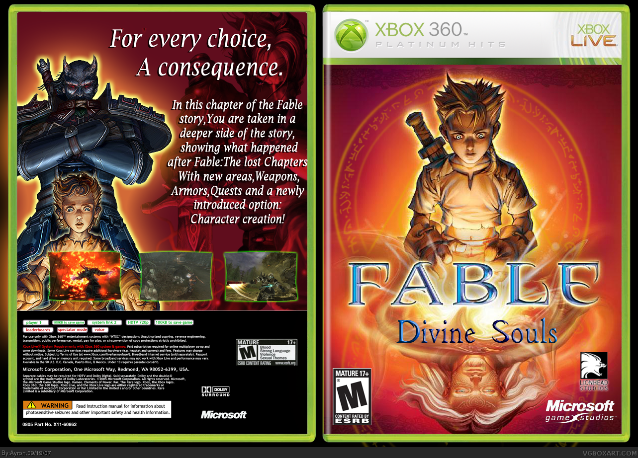 Fable:Divine Souls box cover