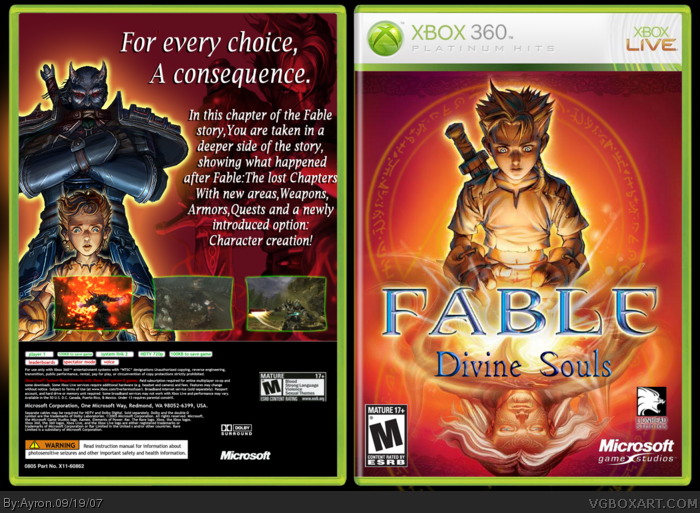 Fable:Divine Souls box art cover