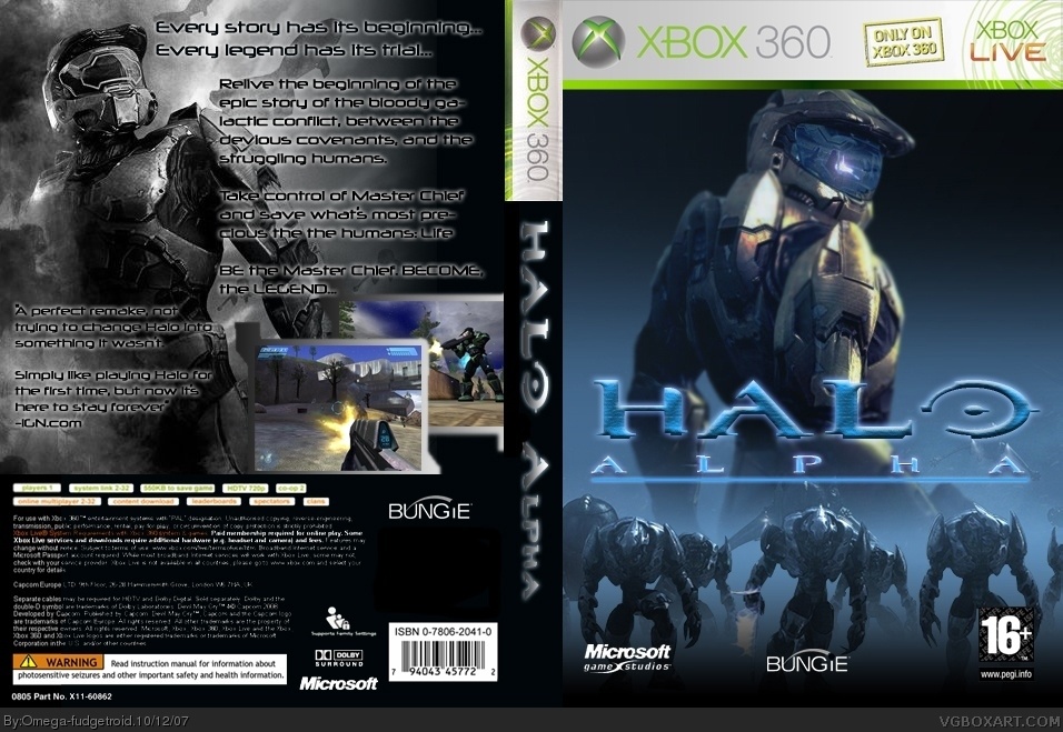 Alpha Halo box cover