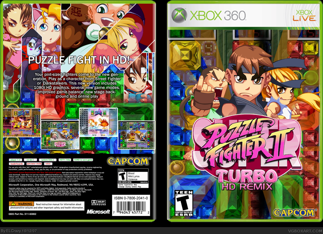 Super Puzzle Fighter Turbo II HD Remix box cover
