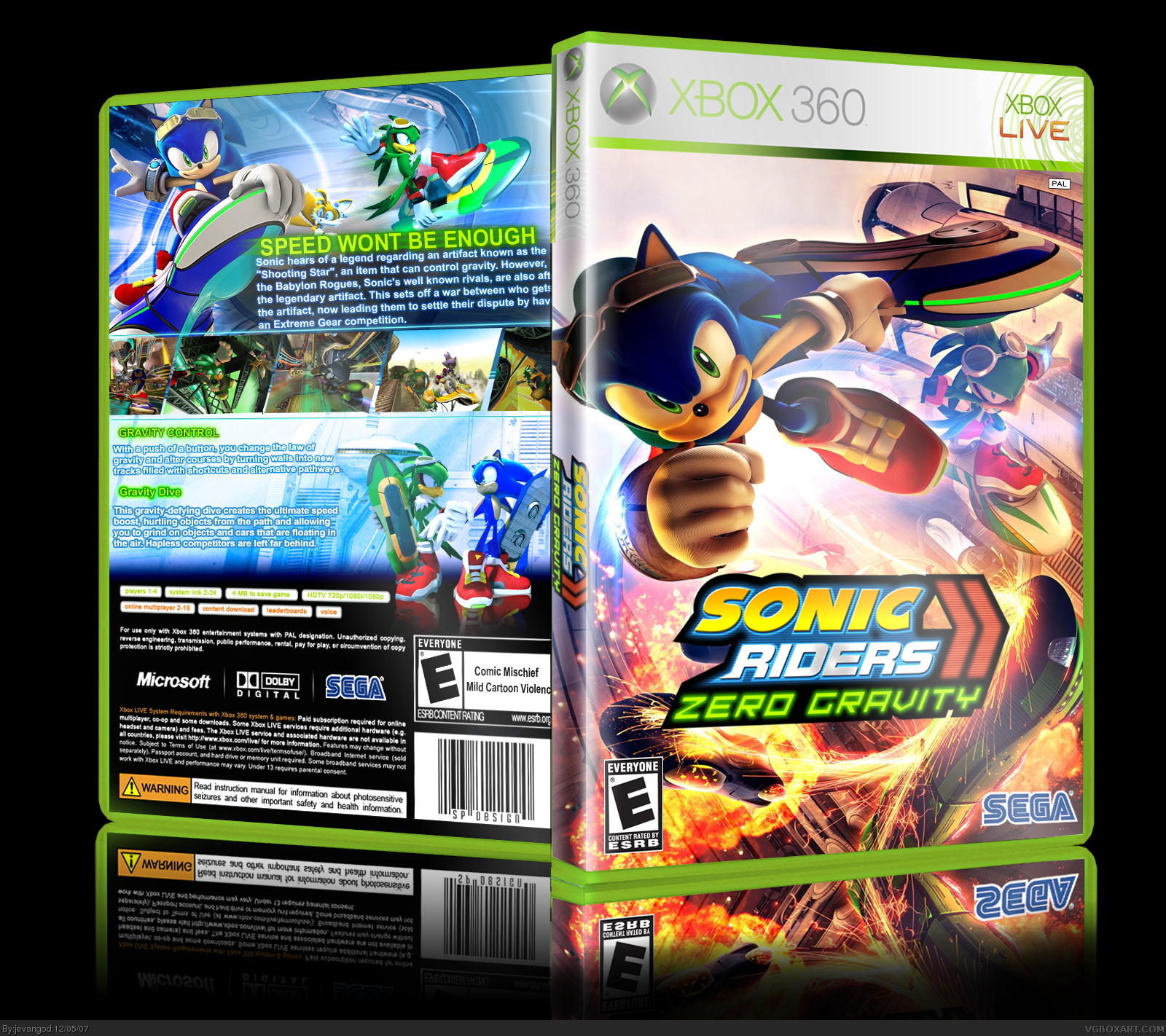Sonic Riders Zero Gravity box cover