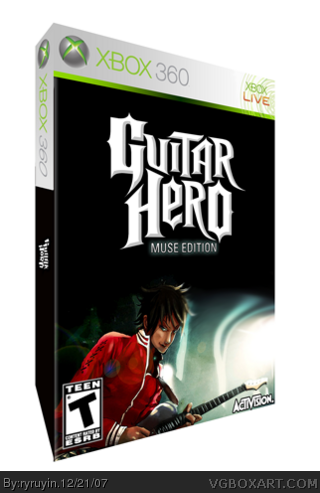 guitar xbox 360
 on Guitar Hero: Muse Edition Xbox 360 Box Art Cover by ryruyin