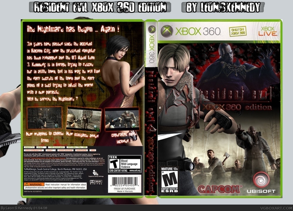 Resident Evil 4  XBOX 360 Edition box cover