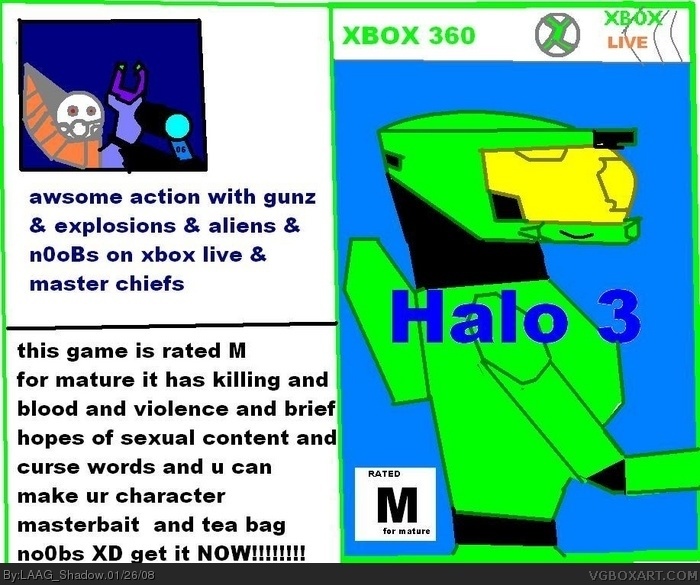 Awsomest Halo 3 Cover Ever! box art cover