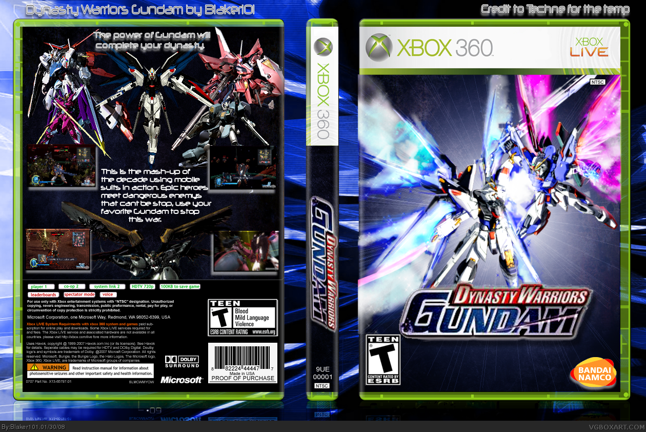 Dynasty Warriors Gundam box cover