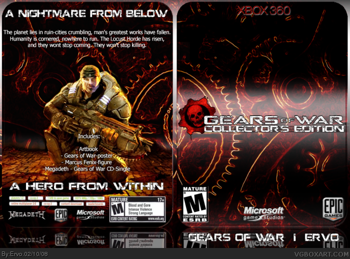 Gears of War: Limited Collector's Edition box art cover