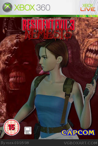 Resident Evil 3 Xbox 360 Box Art Cover 