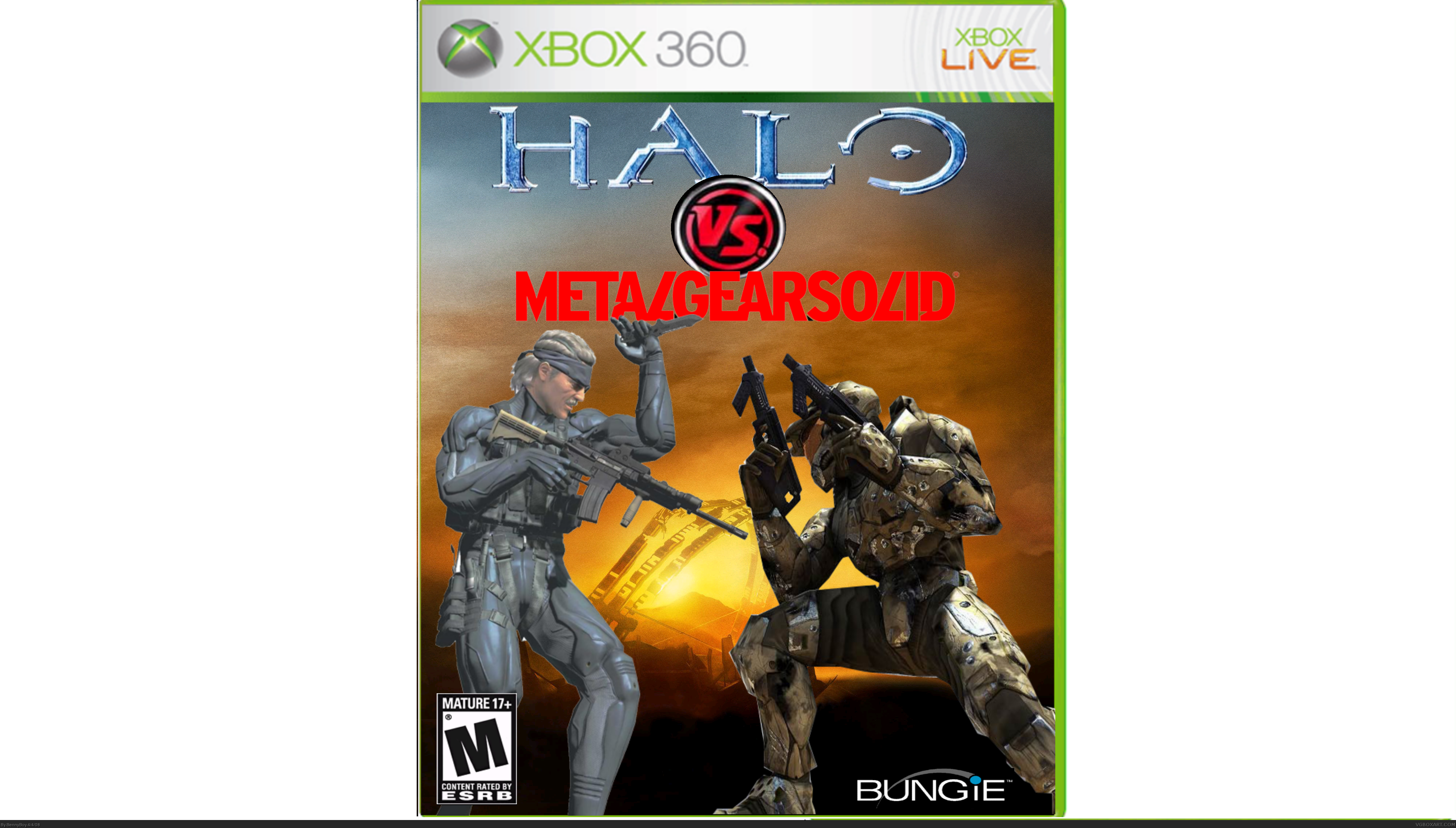 Halo vs. Metalgear Solid box cover