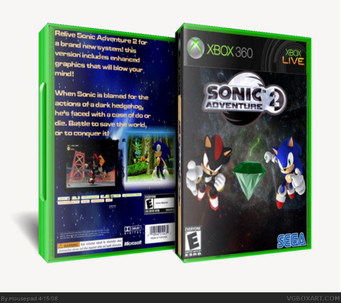 sonic adventure 2 controls xbox 360