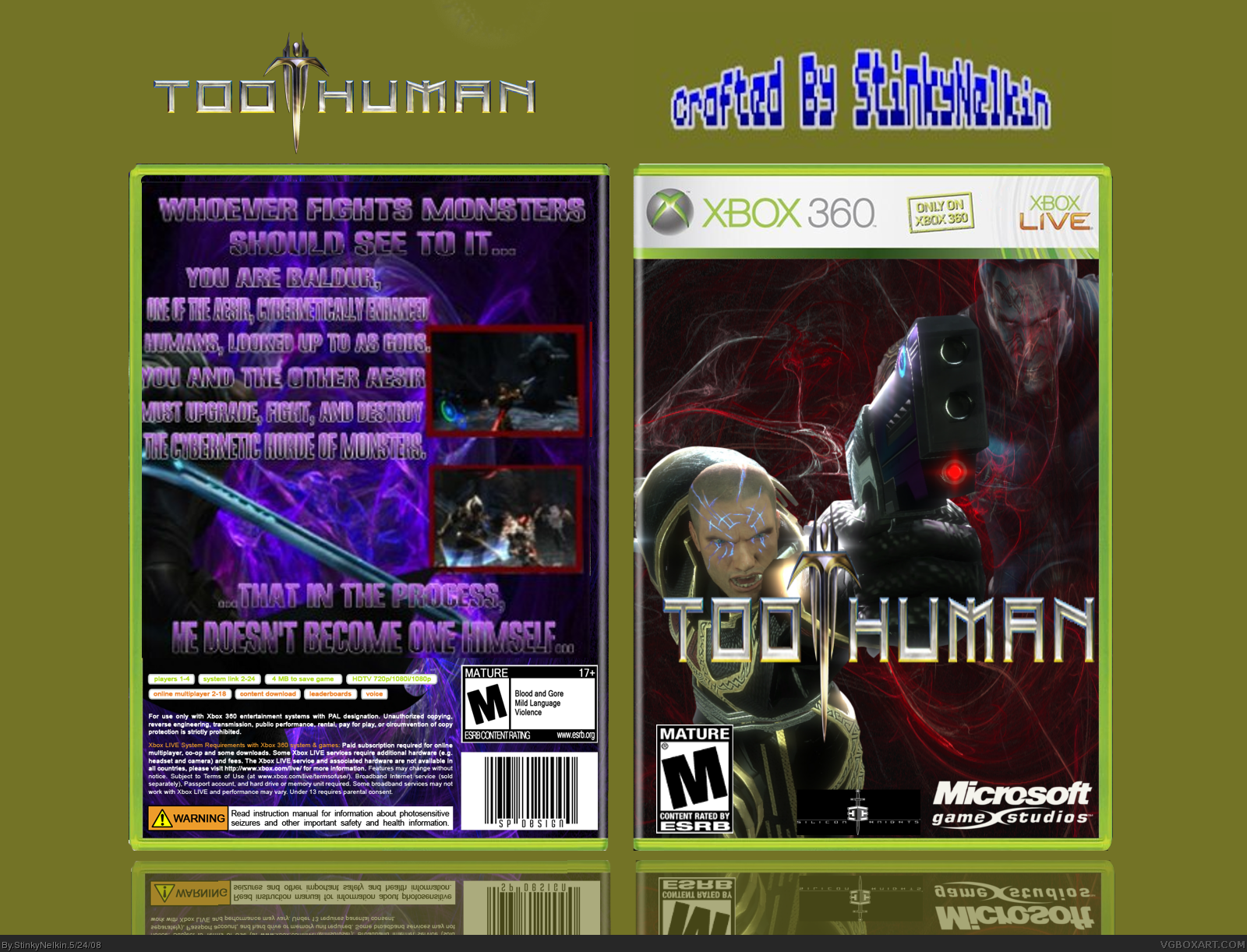 Too Human box cover
