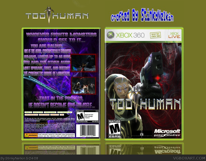 Too Human box art cover