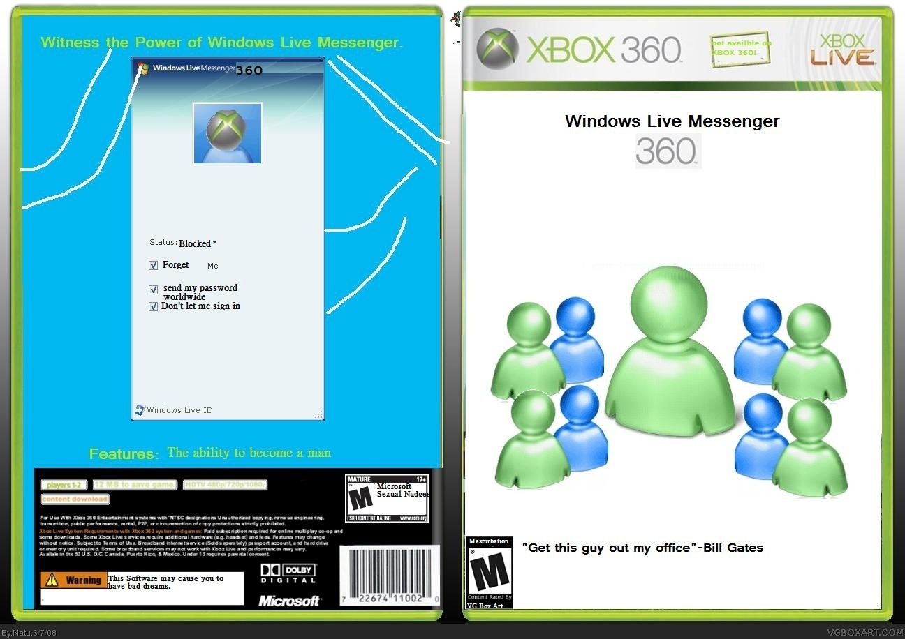 Windows Live Messenger box cover