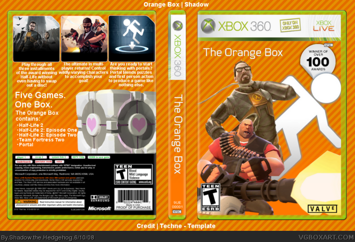 orange box xbox 360