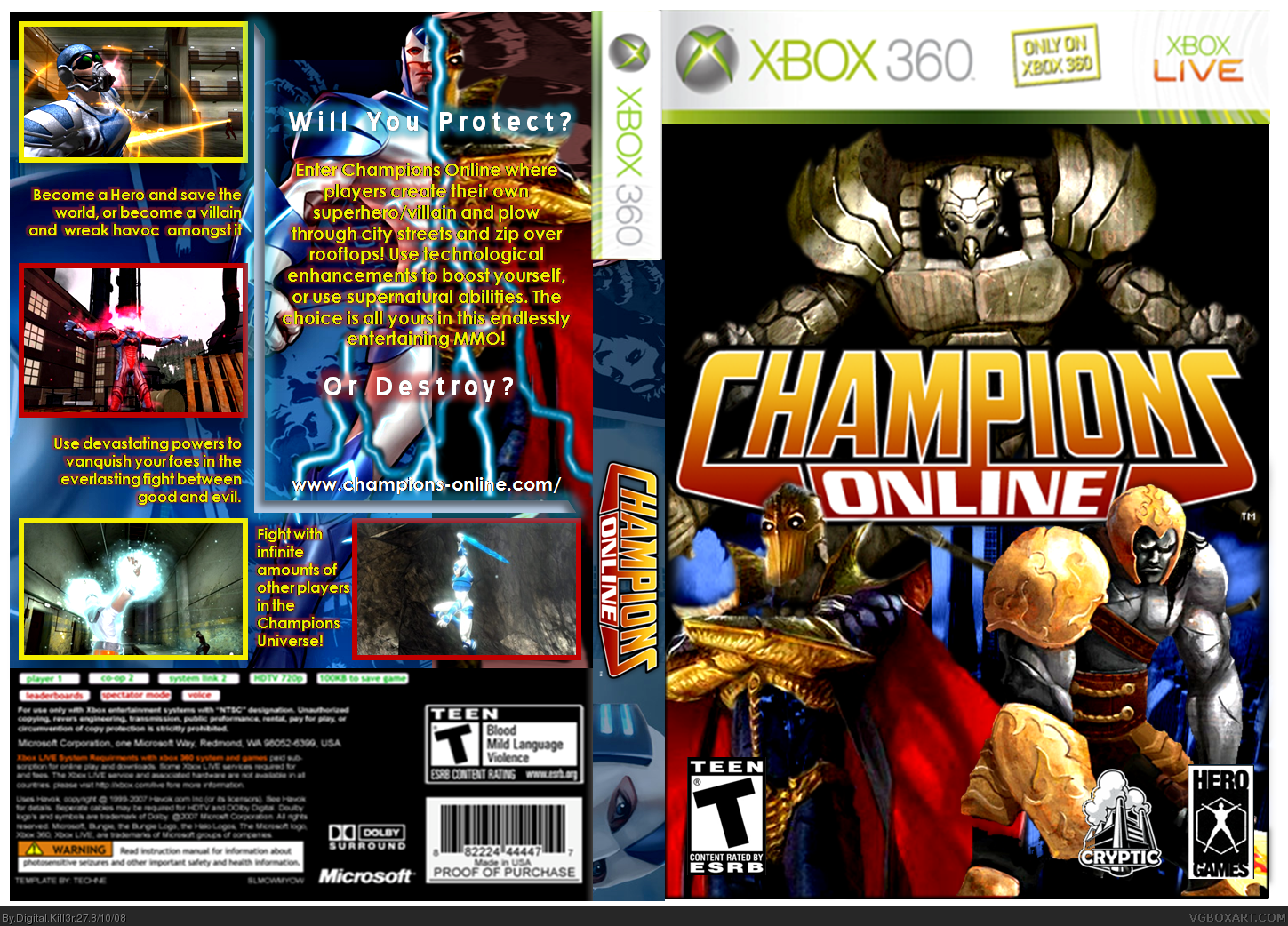 Champions Online box cover
