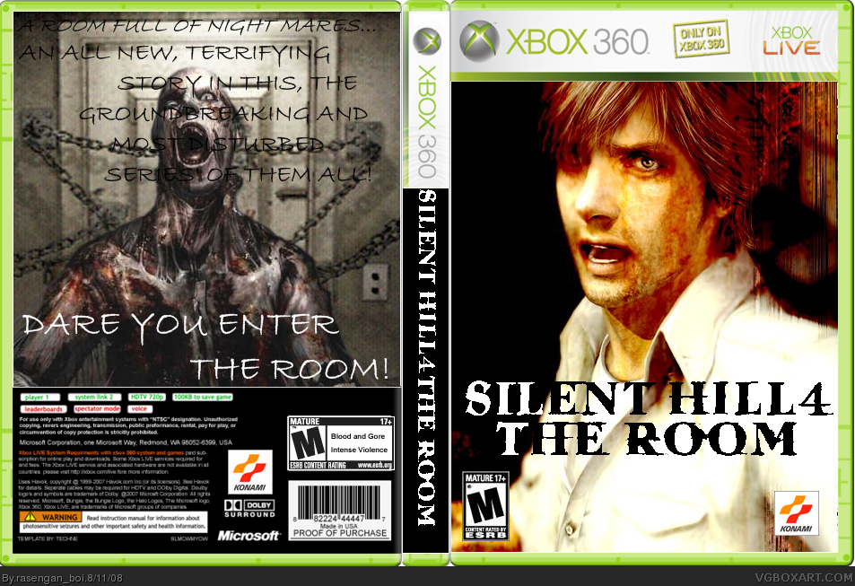 Viewing full size Silent Hill 4 box cover