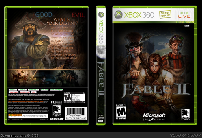 Fable 2 box art cover