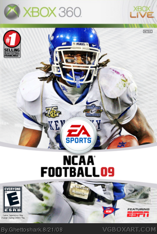 NCAA Football 09 box cover