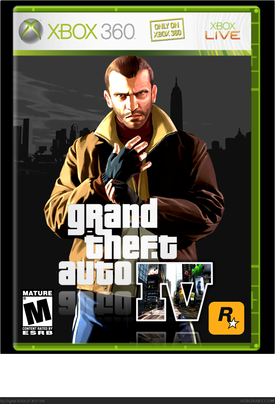 Grand Theft Auto: Mario Bros. Xbox 360 Box Art Cover by BrainSick