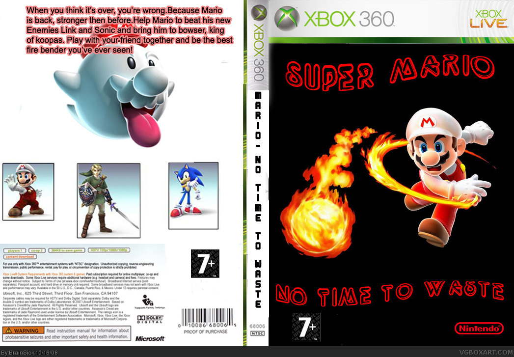 Super Mario-No time to waste box cover