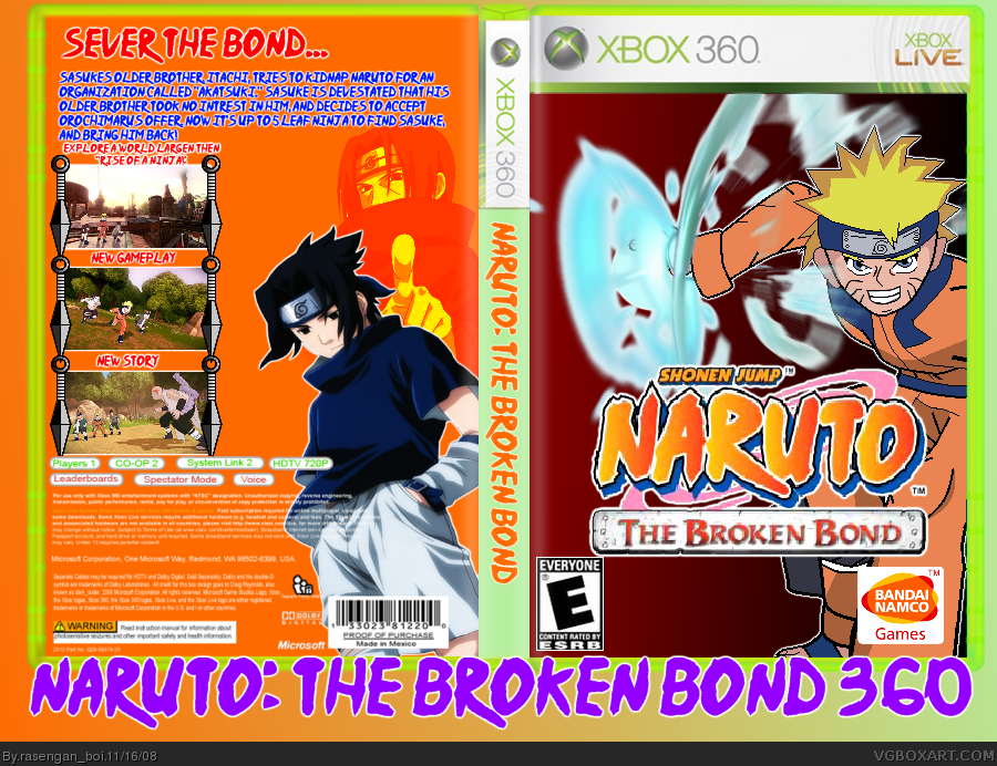 Naruto: The Broken Bond box cover