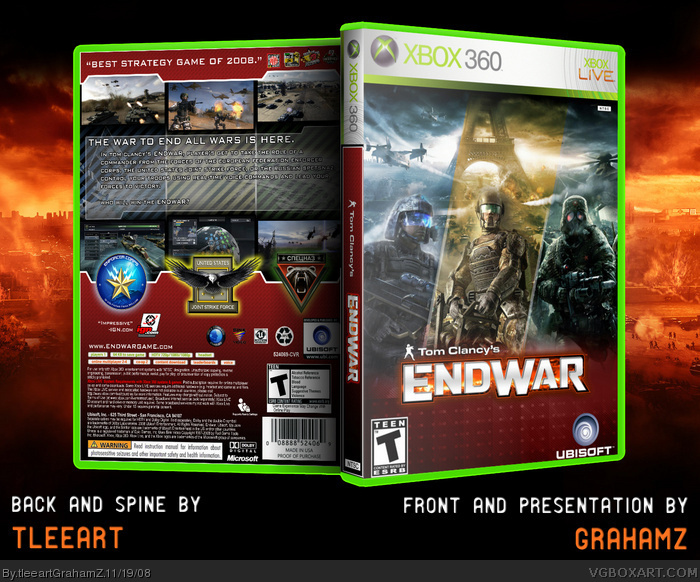 Xbox 360 » Tom Clancy's EndWar Box Cover