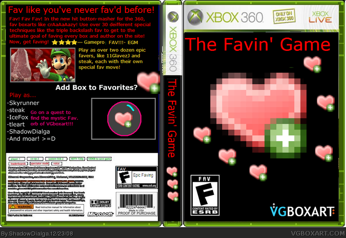 The Fav Game box art cover