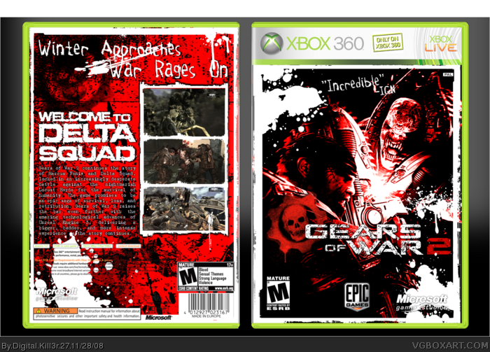 Gears of War 2 box art cover