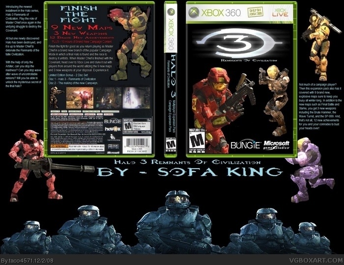 Halo 3 - Remnants of Civilization box art cover
