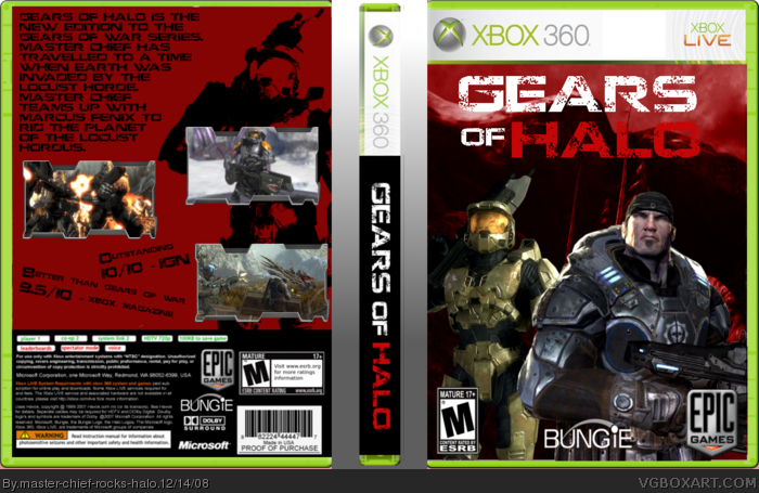 Gears Of Halo box art cover
