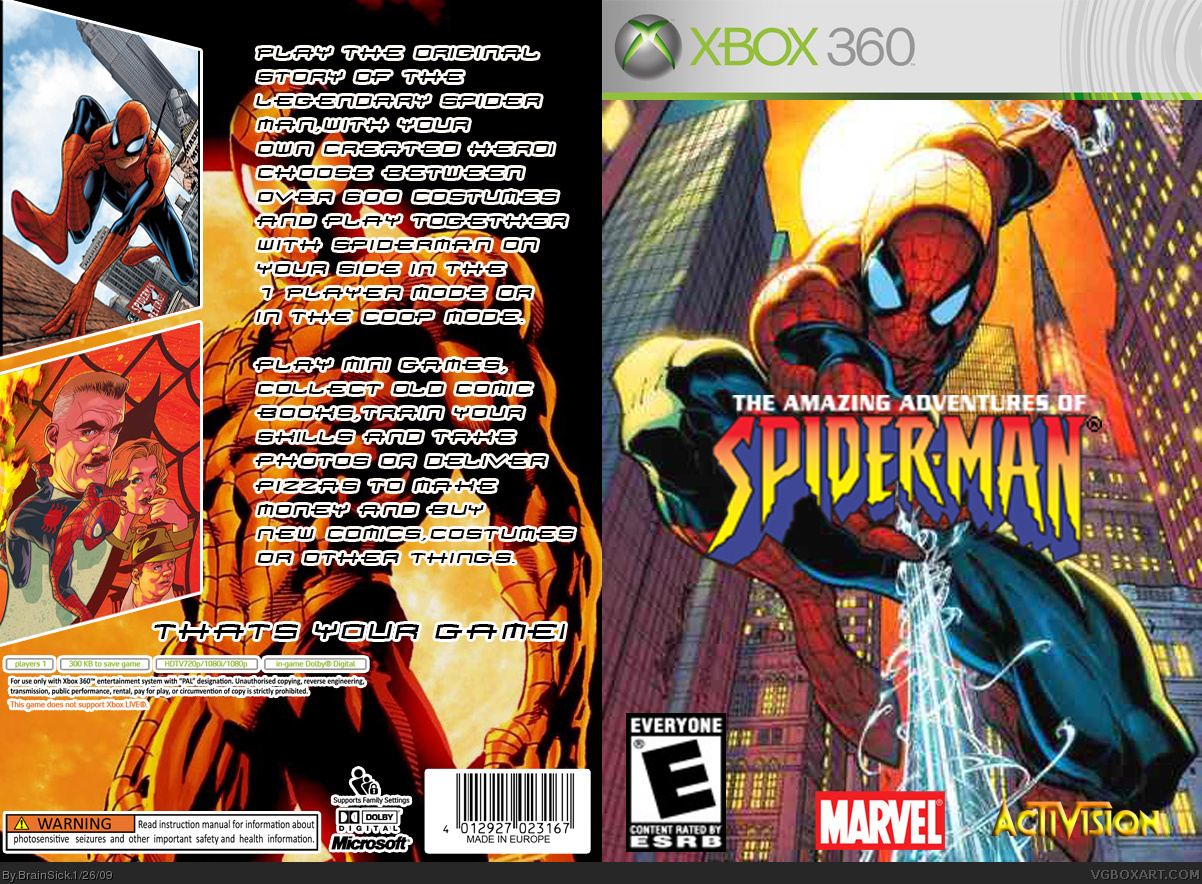 The Amazing Adventures of Spiderman box cover