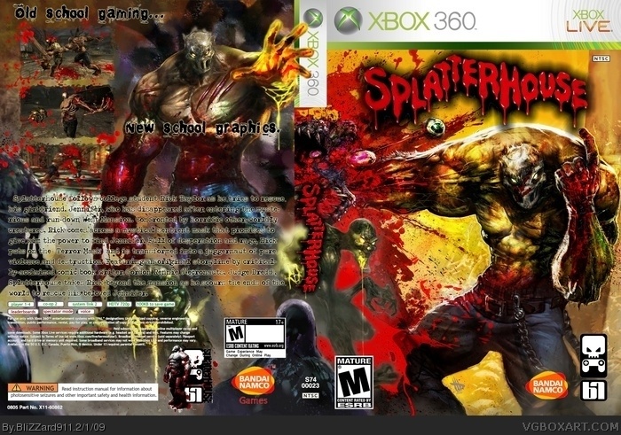 Xbox 360 » Splatterhouse 2009 Box Cover
