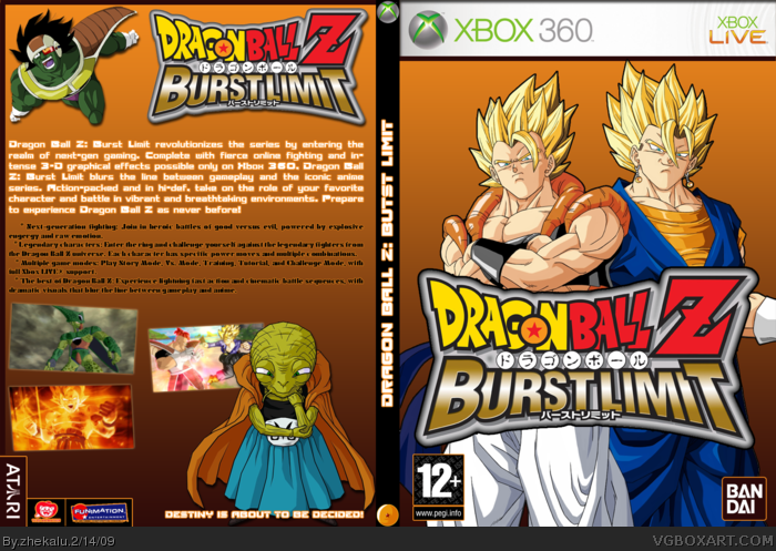 Dragonball Z: Burst Limit box art cover