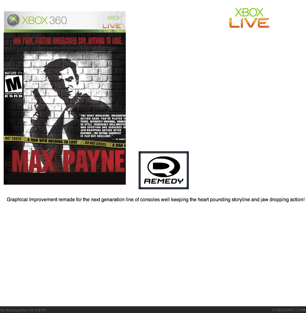 Max Payne Remake box cover