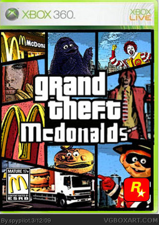 Grand Theft Mcdonalds box art cover