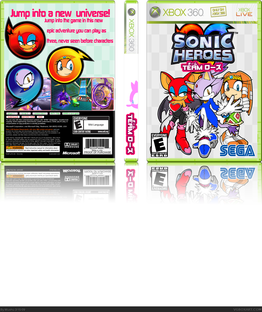 sonic heroes box cover