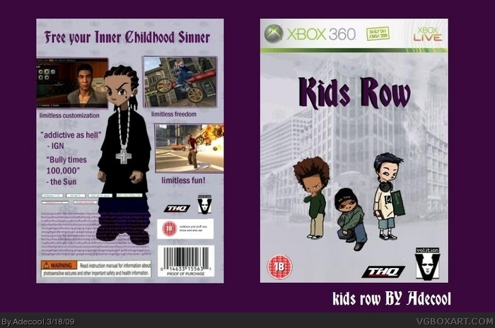 Kids row box art cover
