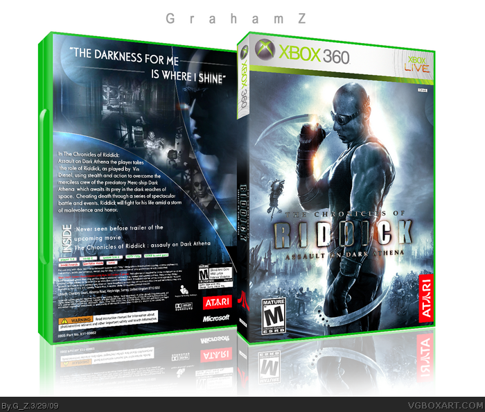 The Chronicles of Riddick : Assault on Dark Athena box art cover