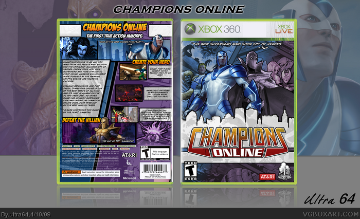 Champions Online box art cover