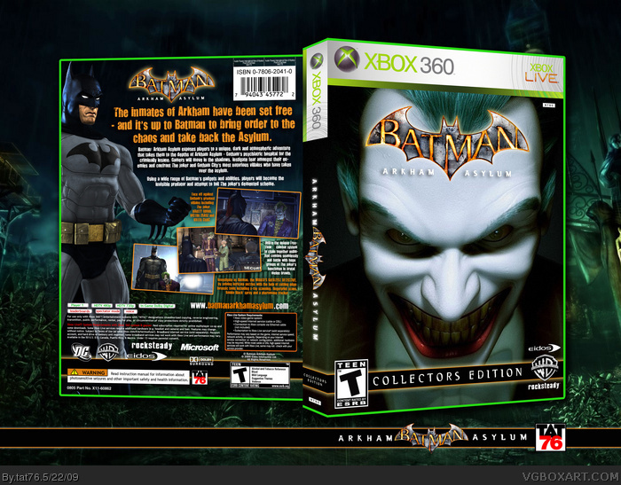 Batman Arkham Asylum Collectors Edition box art cover
