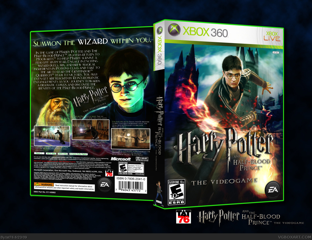 Harry Potter and The Half Blood Prince box cover