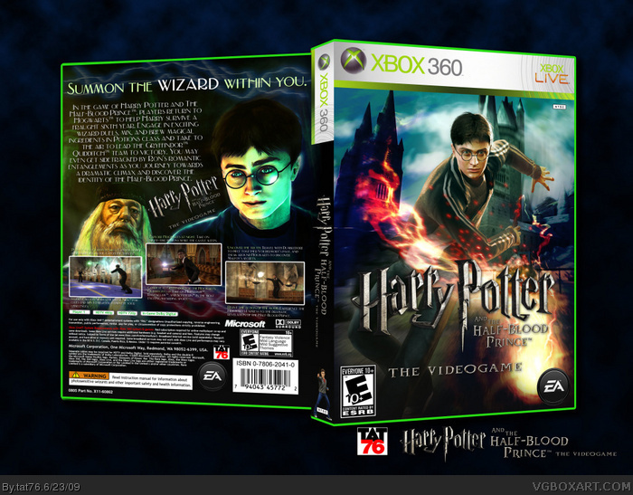 Harry Potter and The Half Blood Prince box art cover