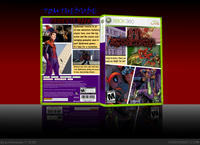 Spiderman Revolution box art cover