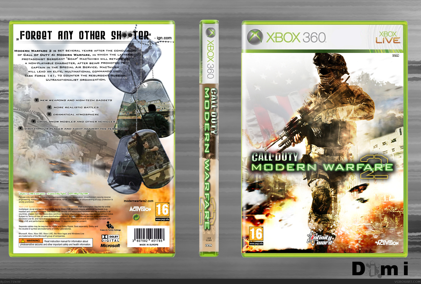 Viewing Full Size Modern Warfare 2 Box Cover