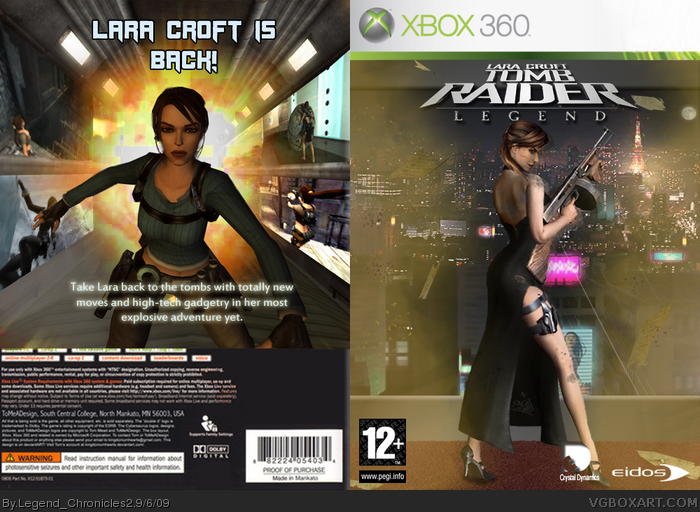 Lara Croft Tomb Raider: Legend Xbox 360 Box Art Cover by Legend_Chronicles2