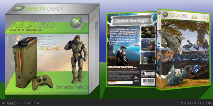 Halo 3 (Xbox 360 Bundle) box art cover