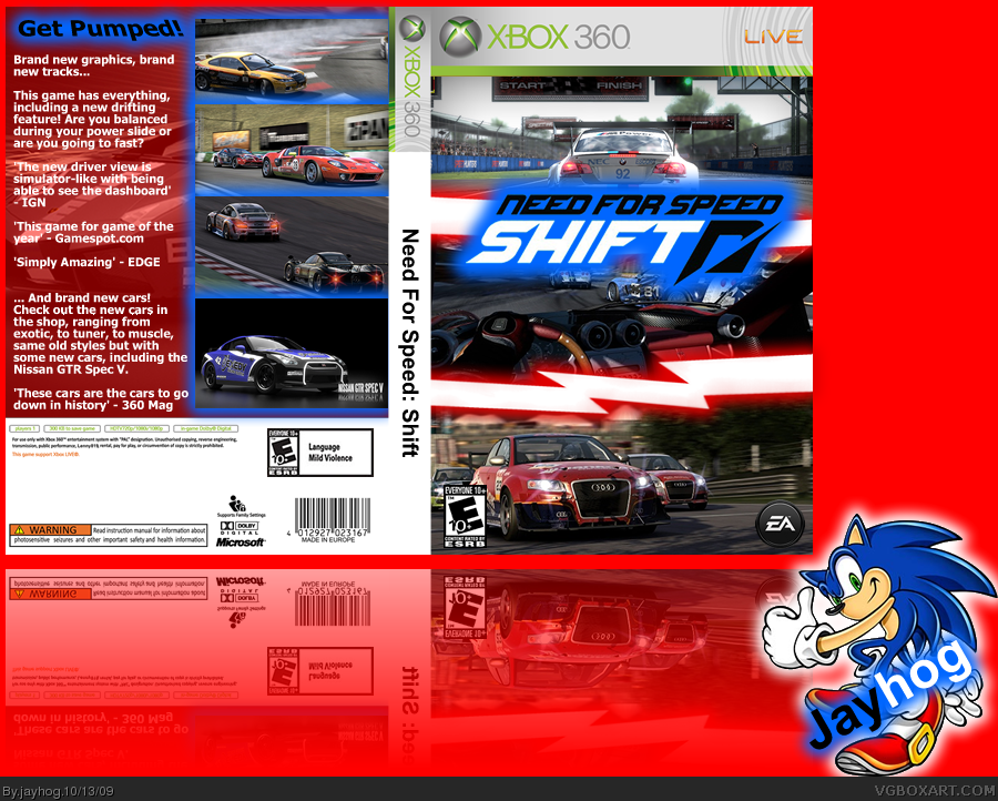 Need for Speed: Shift box cover